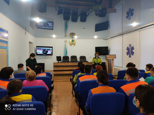 Сегодня на станции скорой помощи прошло  торжественное мероприятие, посвященное ко Дню Первого Президента Республики Казахстан.