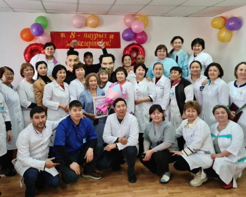 В поликлинике провели торжественное мероприятие к 8 марта в честь празднования международного женского дня